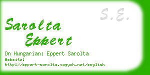 sarolta eppert business card